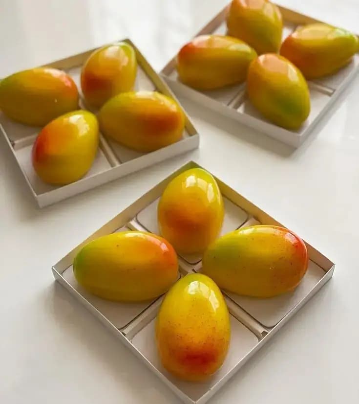 Chocolate shell entremets
